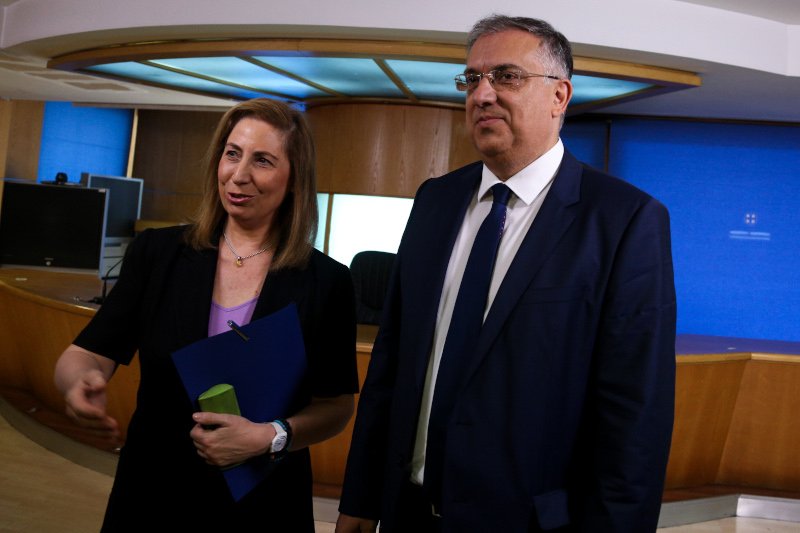 Ο Τάκης Θεοδωρικάκος και η Μαριλίζα Ξενογιαννακοπούλου