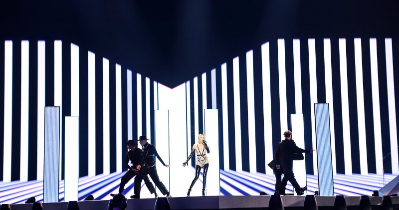 Η Τάμτα στη σκηνή της Eurovision