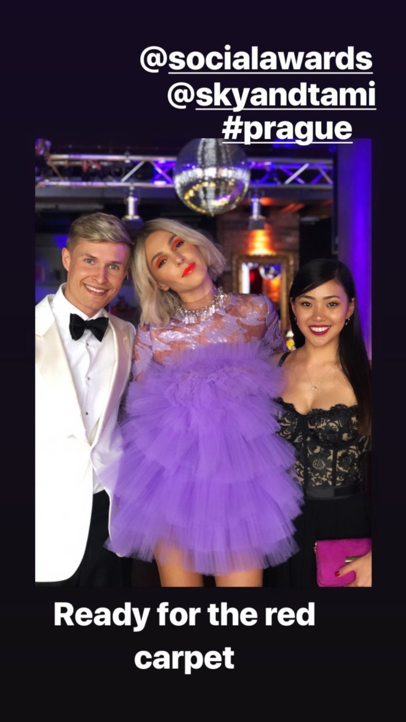 Η Τάμτα στα «Social Awards» της Τσεσχίας / Φωτογραφία: Instagram