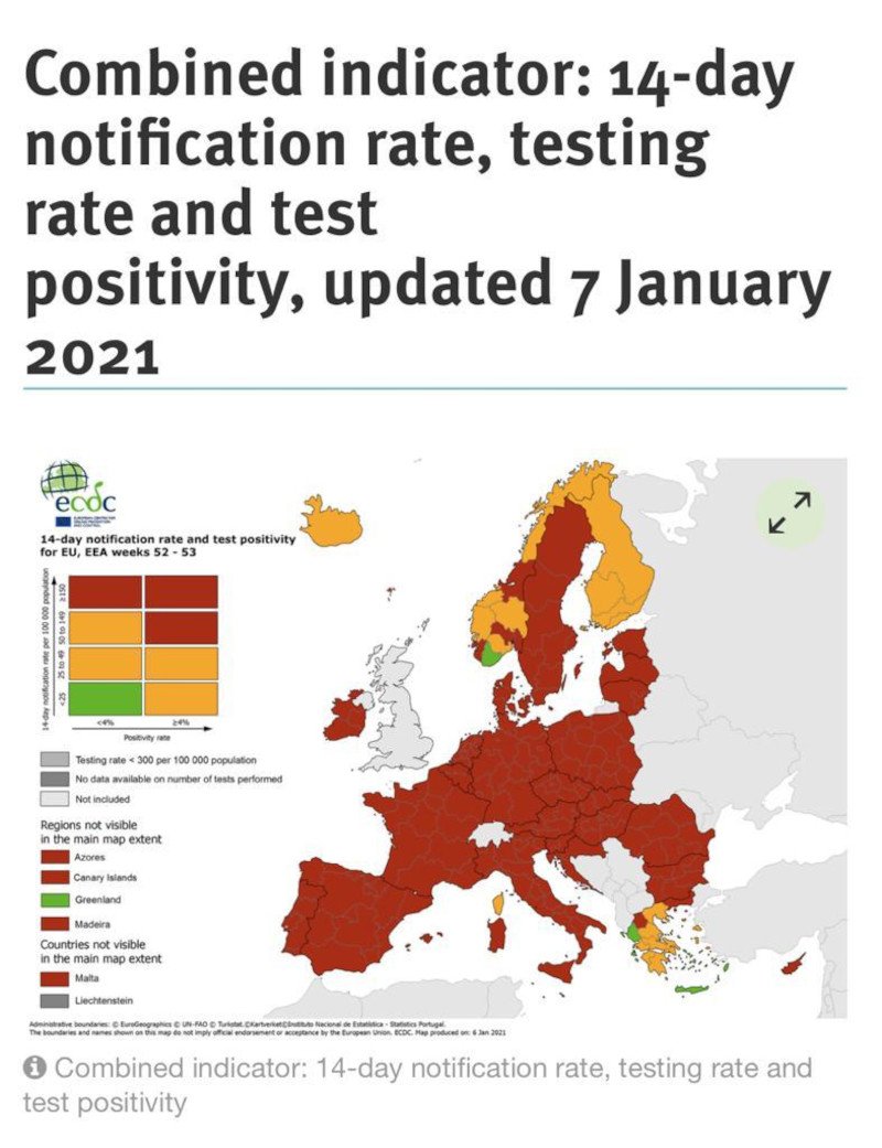 Χρήστος Ταραντίλης πίνακας ECDC για κορωνοϊό
