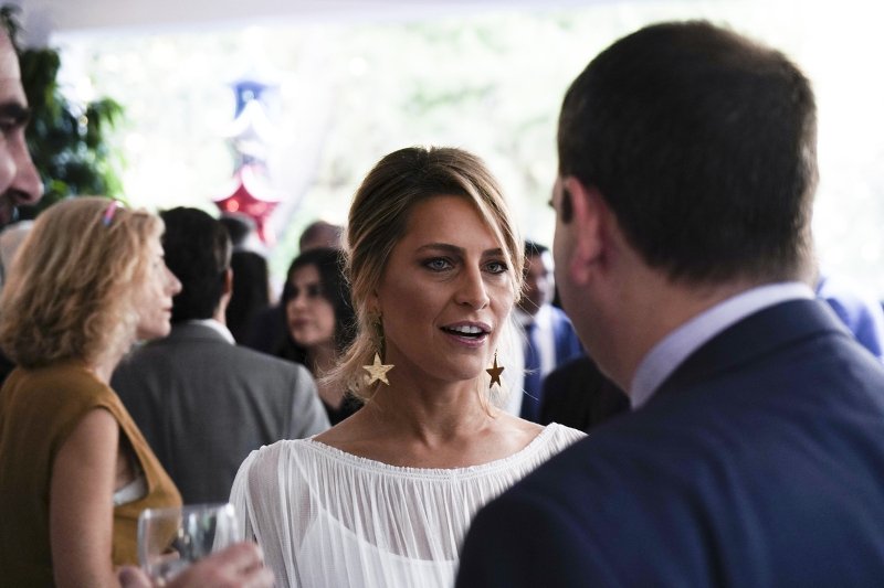 Τατιάνα Μπλάτνικ στη δεξίωση του Αμερικανού πρέσβη