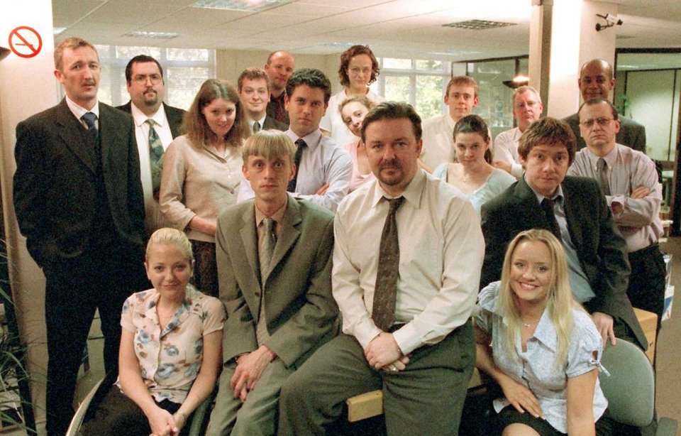 Το καστ της βρετανικής σειράς The Office