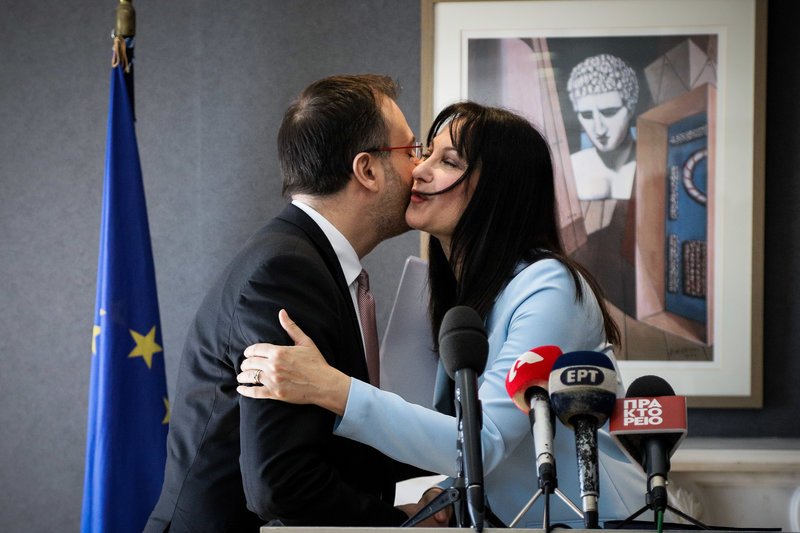 Θανάσης Θεοχαρόπουλος και Έλενα Κουντουρά