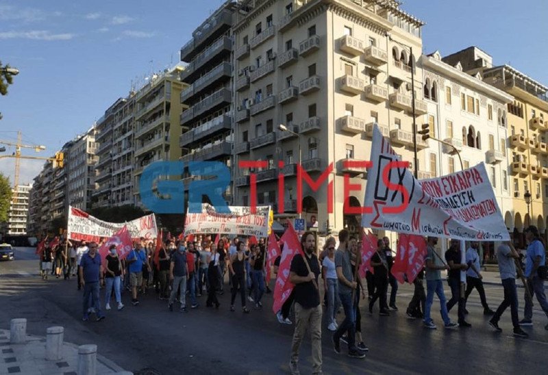 Θεσσαλονίκη συγκεντρώσεις και πορείες για ΔΕΘ