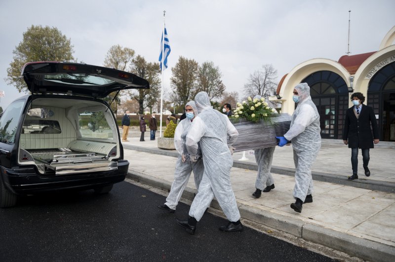 Τα θύματα κορωνοϊού τυλίγονται με πλαστικές σακούλες και στην συνέχεια το φέρετρό τους με διαφανή μεμβράνη
