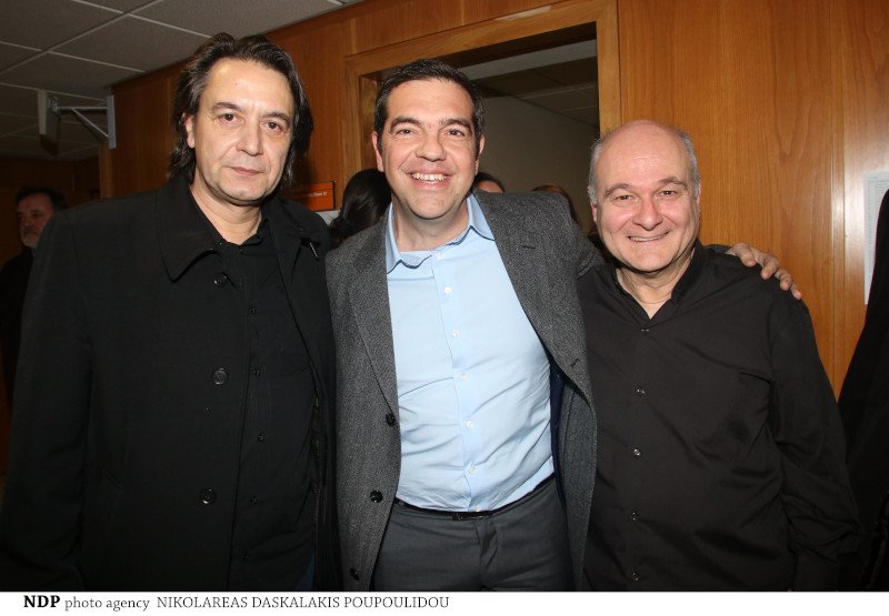 Ο Γιάννης Κότσιρας, ο Αλέξης Τσίπρας και ο Κώστας Θωμαΐδης