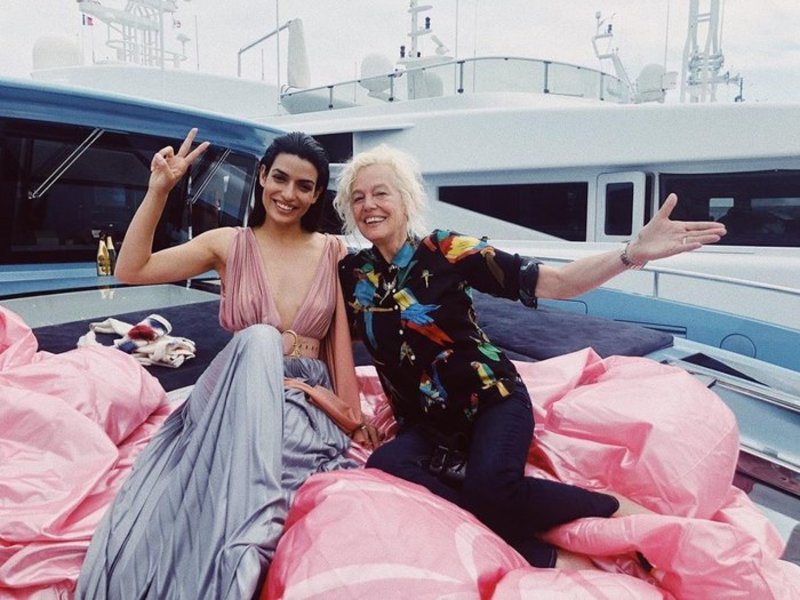 Η Τόνια Σωτηροπούλου με την φωτογράφο Ellen von Unwerth