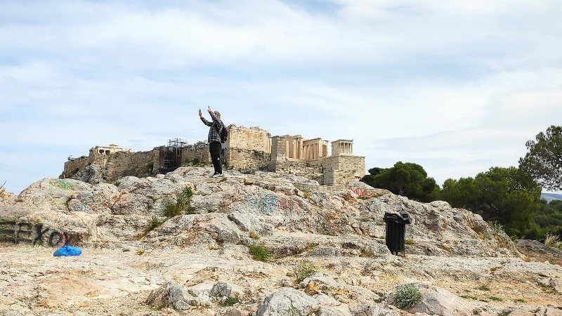 Μοναχικός τουρίστας στην Αθήνα