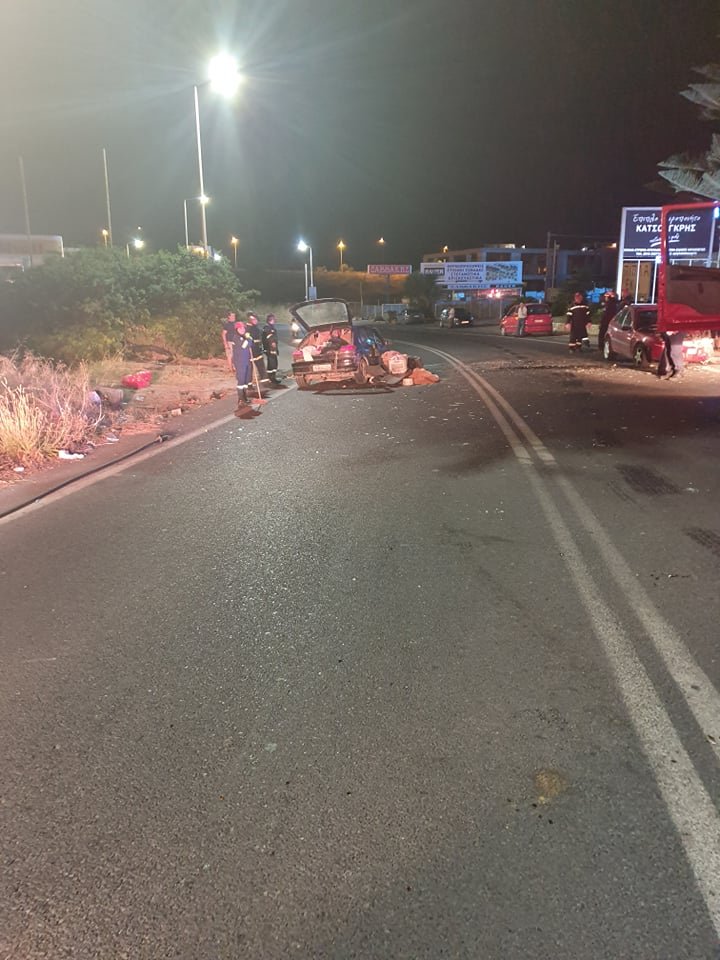 H σκηνή της σύγκρουσης Φωτογραφία: cretalive
