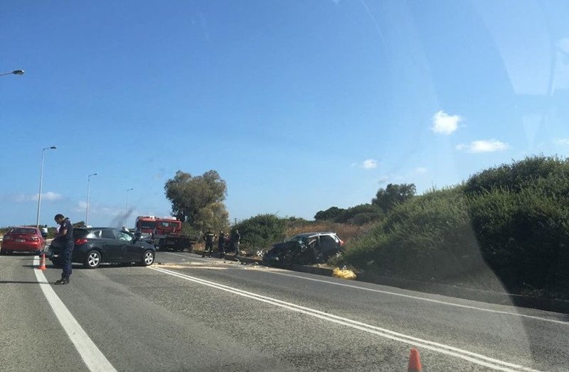 Το σημείο όπου σημειώθηκε το τροχαίο δυστύχημα