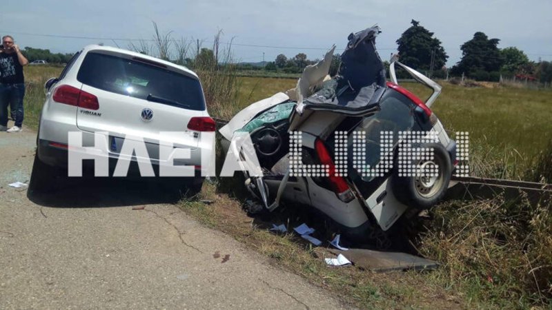 Τα δυο αυτοκίνητα που ενεπλάκησαν στο τροχαίο δυστύχημα