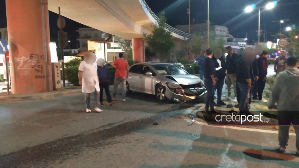 Κρήτη: Tροχαίο ατύχημα με τραυματίες στο Ηράκλειο