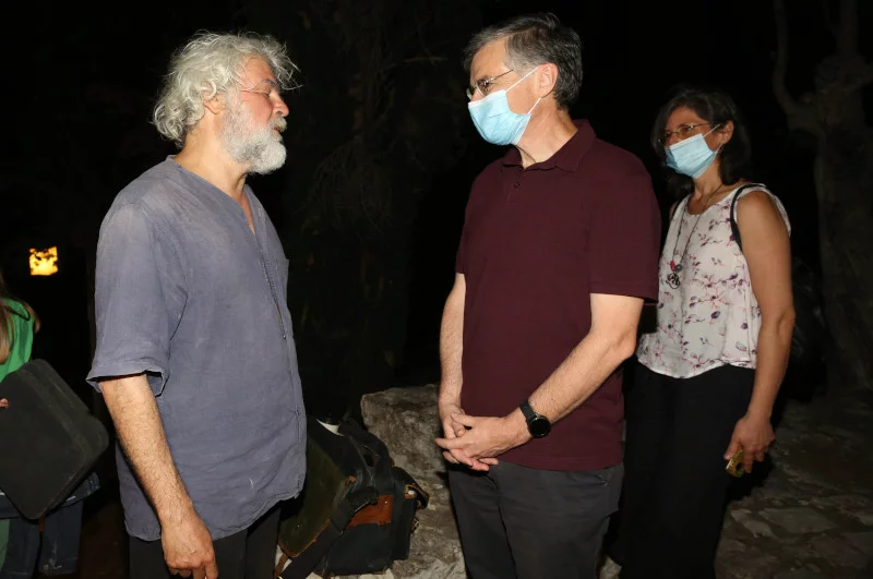 Ο Νίκος Καραθάνος με τον Σωτήρη Τσιόδρα