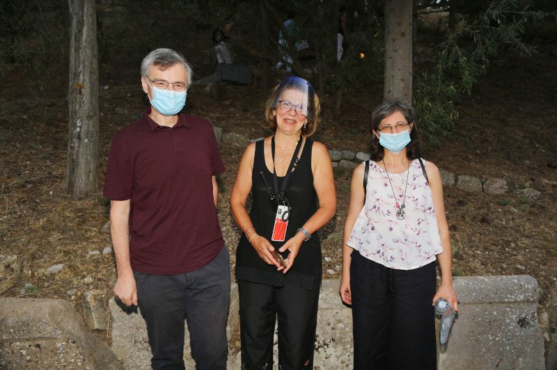 Ο Σωτήρης Τσιόδρας στην Επίδαυρο με την σύζυγό του Μίνα 