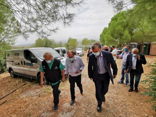 Ο Σωτ. Τσιόδρας στον Ευρώτα -Φωτογραφία: ΑΠΕ-ΜΠΕ /ΠΑΝΑΓΙΩΤΗΣ ΚΟΥΡΟΣ