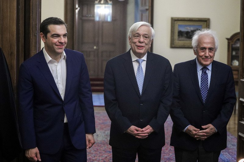 Αλέξης Τσίπρας, Προκόπης Παυλόπουλος και Αντώνης Ρουπακιώτης