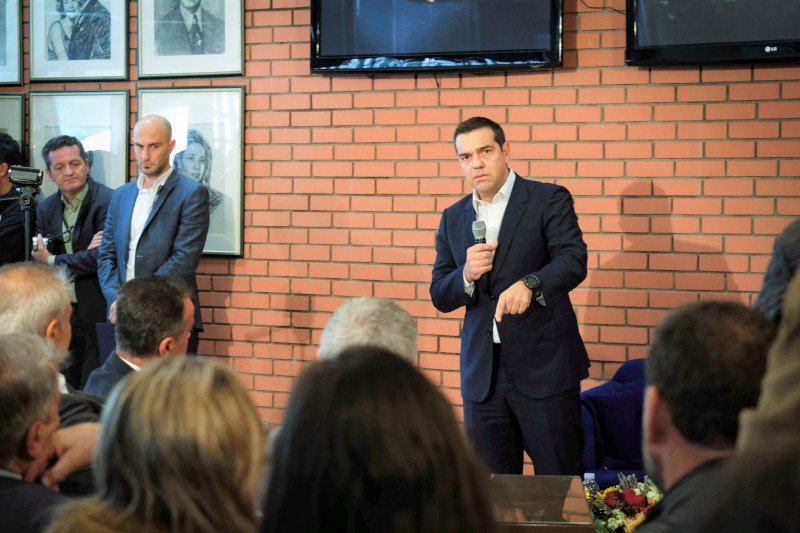 Ο Αλ. Τσίπρας σε ομιλία του στα Γρεβενά/ Φωτογραφία: Γραφείο Τύπου ΣΥΡΙΖΑ
