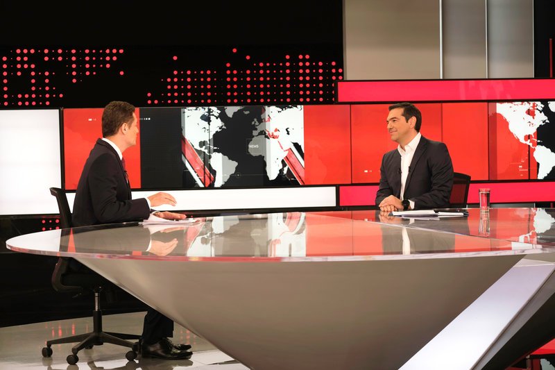 ΣΥΝΕΝΤΕΥΞΗ ΤΟΥ ΠΡΩΘΥΠΟΥΡΓΟΥ ΑΛΕΞΗ ΤΣΙΠΡΑ ΣΤΟΝ ΤΗΛΕΟΠΤΙΚΟ ΣΤΑΘΜΟ ALPHA