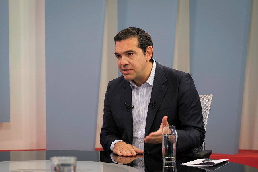 Ο Αλέξης Τσίπρας στην τηλεόραση ΔΕΛΤΑ της Αλεξ/πολης