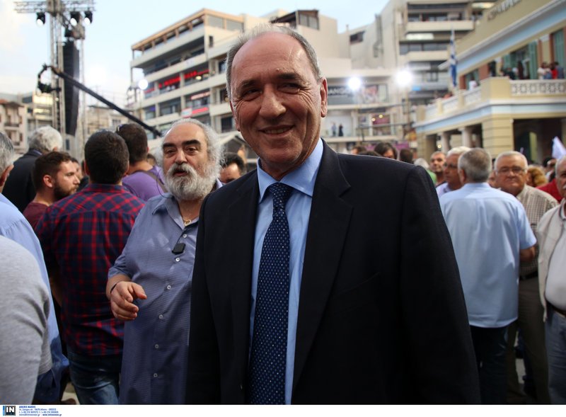 Ο υπουργός Περιβάλλοντος Γ. Σταθάκης στην ομιλία Τσίπρα