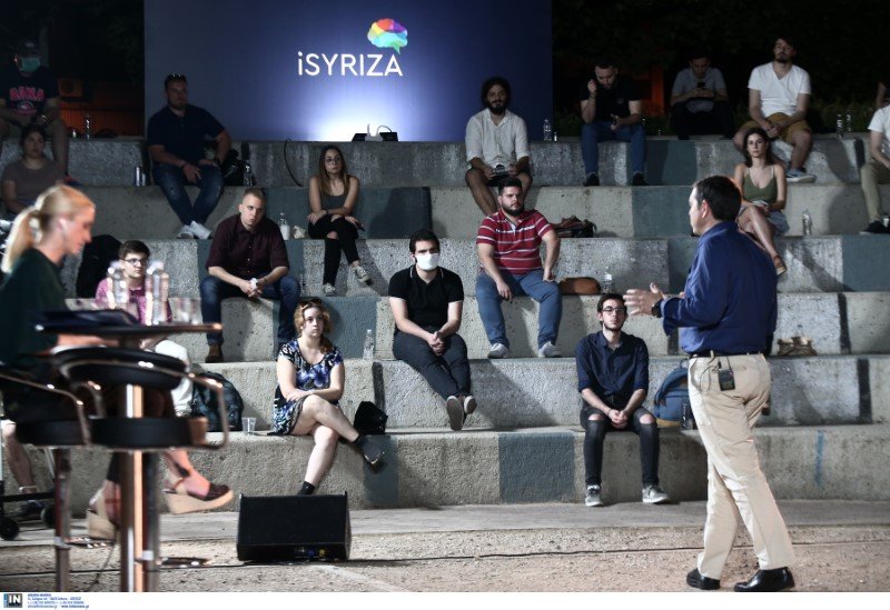 Ο Αλέξης Τσίπρας στην εκδήλωση του isyriza -Φωτογραφία: Intimenews/ΤΖΑΜΑΡΟΣ ΠΑΝΑΓΙΩΤΗΣ