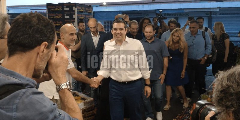 Ο Αλέξης Τσίπρας επισκέπτεται την Λαχαναγορά στου Ρέντη