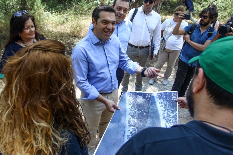 Ο πρόεδρος του ΣΥΡΙΖΑ συνομίλησε με περιβαλλοντικούς φορείς της περιοχής /Φωτογραφία: EUROKINISSI/ΘΑΝΑΣΗΣ ΔΗΜΟΠΟΥΛΟΣ