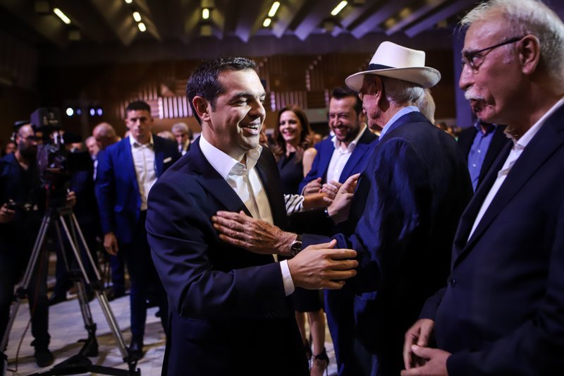 Αλέξης Τσίπρας,Βασίλης Βασιλικός, Δημήτρης Βίτσας στη ΔΕΘ 2019