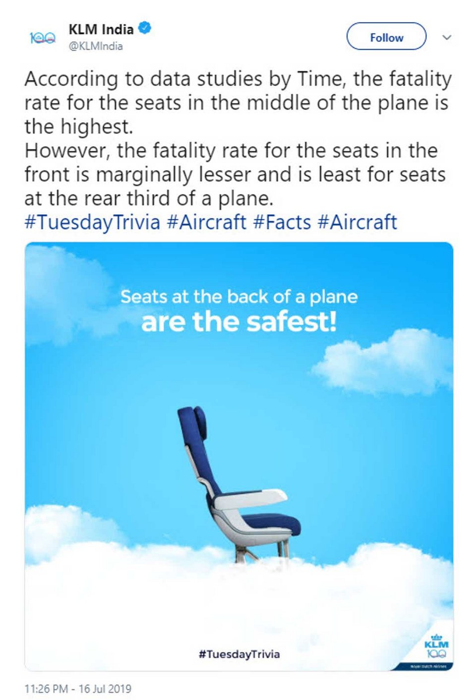 Το tweet της KLM που προκάλεσε αντιδράσεις στα social media