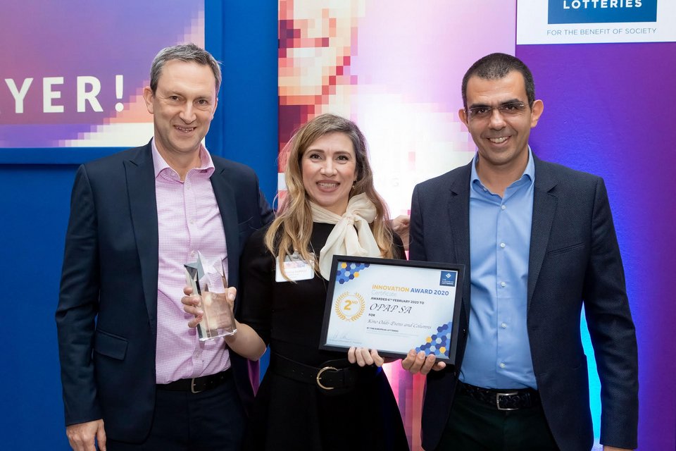 Άσπα Τοπαλίδου, Hellenic Lotteries Director και Φώτης Ζησιμόπουλος, Gaming Team Director του ΟΠΑΠ