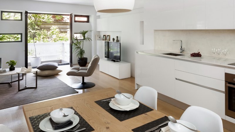  Τα διαμερίσματα κατανέμονται σε έξι ορόφους 