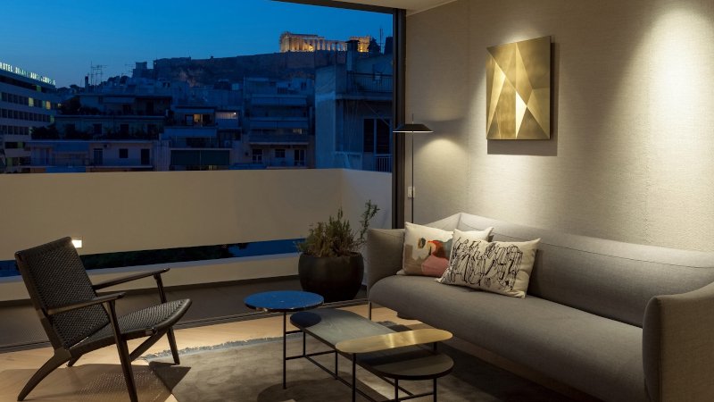 θέα στην Ακρόπολη Urban Stripes