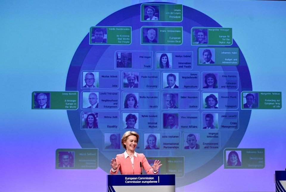 H στιγμή της ανακοίνωσης από την Ursula von der Leyen