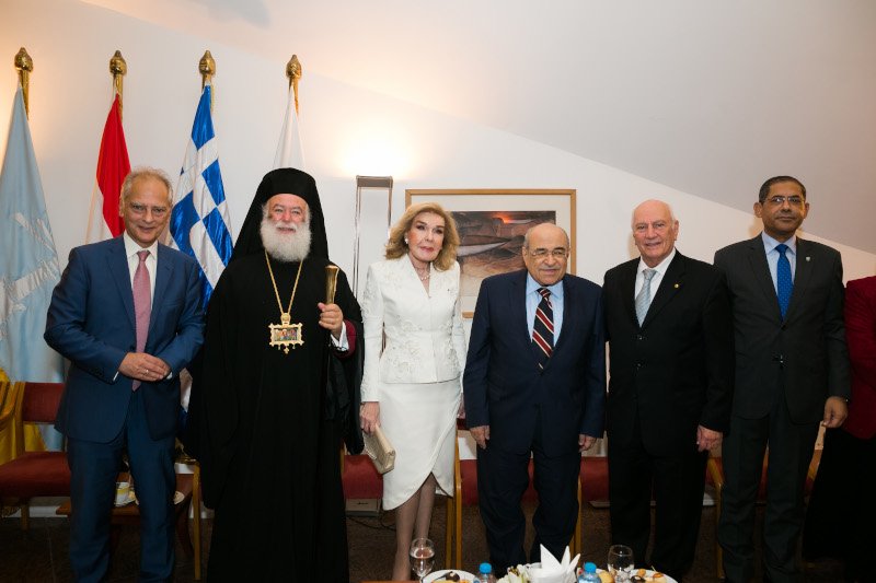 Πρέσβης Νίκος Γαριλίδης, Μακαριώτατος Πατριάρχης Αλεξάνδρειας και Πάσης Αφρικής Θεόδωρος Β', Μαριάννα Β. Βαρδινογιάννη, Mostafa El Feki, Χρήστος Ζαρεφός, Alla Ramadan