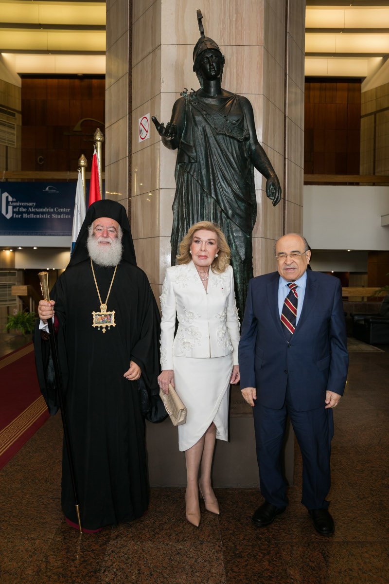Μακαριώτατος Πατριάρχης Αλεξάνδρειας και Πάσης Αφρικής Θεόδωρος Β', Μαριάννα Β. Βαρδινογιάννη, Mostafa El Feki