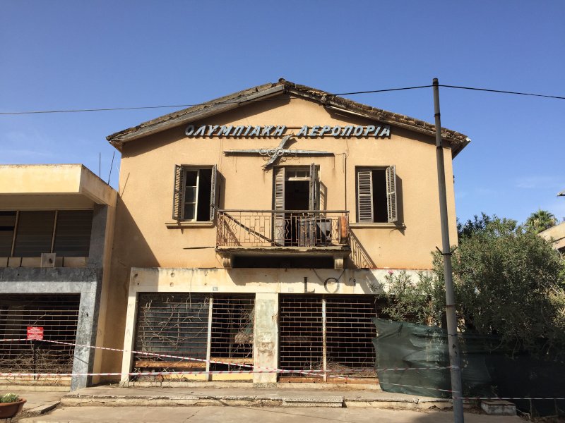 Τα γραφεία της Ολυμπιακής Αεροπορίας στην Αμμόχωστο/Φωτογραφία: Αδάμος Ζαχαριάδης/ iefimerida.gr