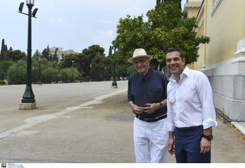 Βασίλης Βασιλικός Αλέξης Τσίπρας στο Ζάππειο