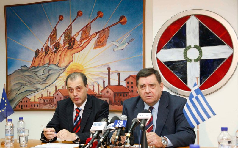 Κυριάκος Βελόπουλος και Γ. Καρατζαφέρης σε συνέντευξη Τύπου
