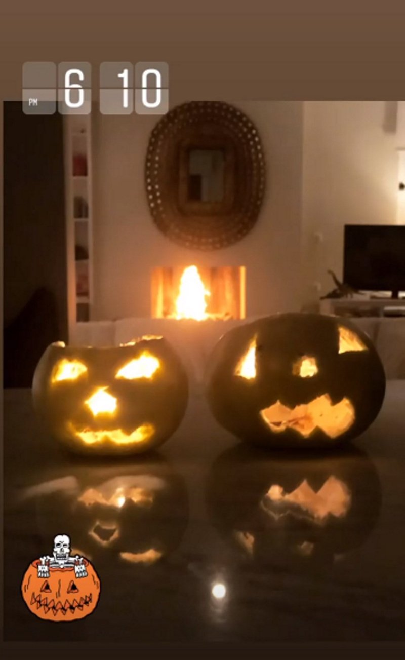 Ο στολισμός της Βίκυς Καγιά για το Halloween / Φωτογραφία: Instagram