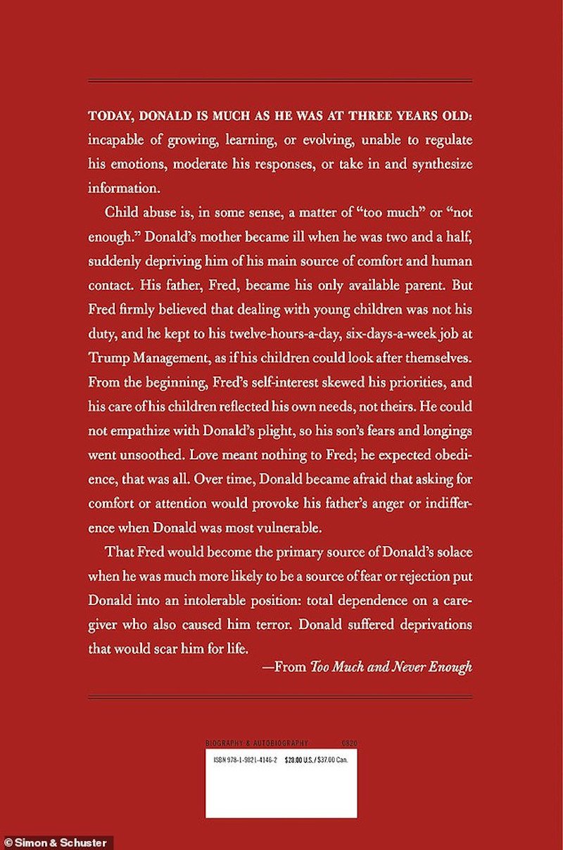 Το βιβλίο Too Much and Never Enough: How My Family Created the World's Most Dangerous Man