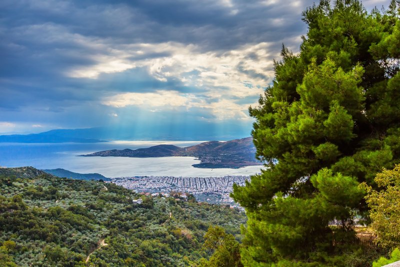 Η θέα του βόλου από το Πήλιο
