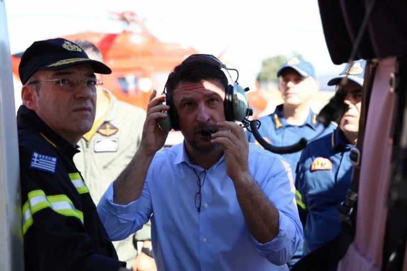 Ο Γενικός Γραμματέας Πολιτικής Προστασίας Νίκος Χαρδαλιάς