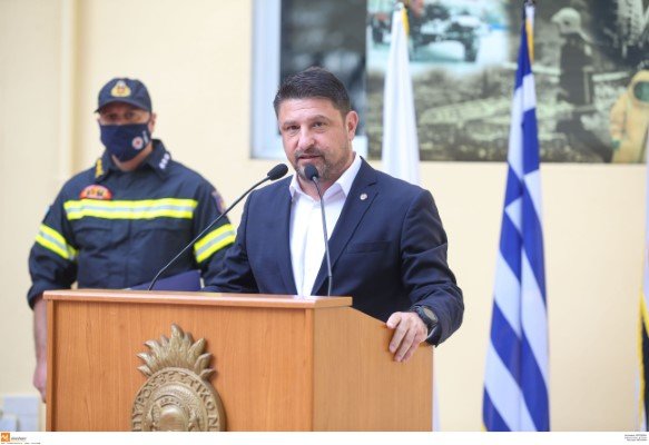 Ο Ν. Χαρδαλιάς κατά την ομιλία του στα εγκαίνια των νέων εγκαταστάσεων της ΕΜΑΚ -Φωτογραφία: MEGAPRESS/ΜΑΚΡΙΔΗΣ ΠΑΥΛΟΣ
