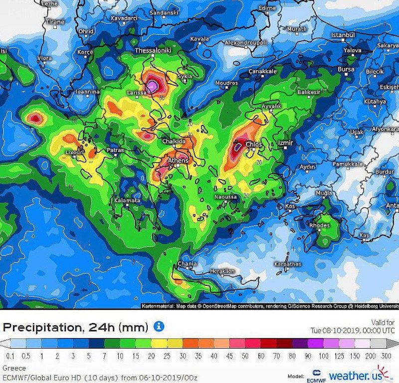 Σε ποιες περιοχές θα χτυπήσει η κακοκαιρία