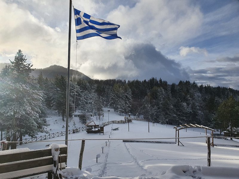 χιόνια ορεινή Ξάνθη