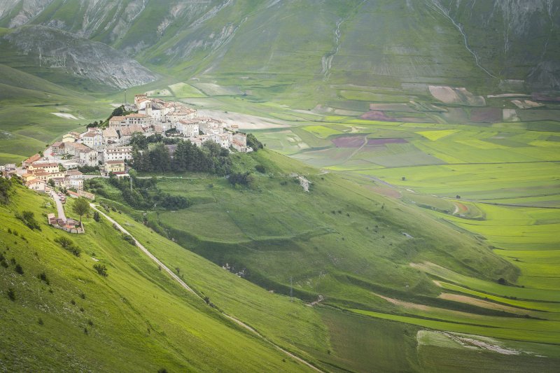 Castelluccio, ένα μικροσκοπικό χωριό στην Ιταλία.