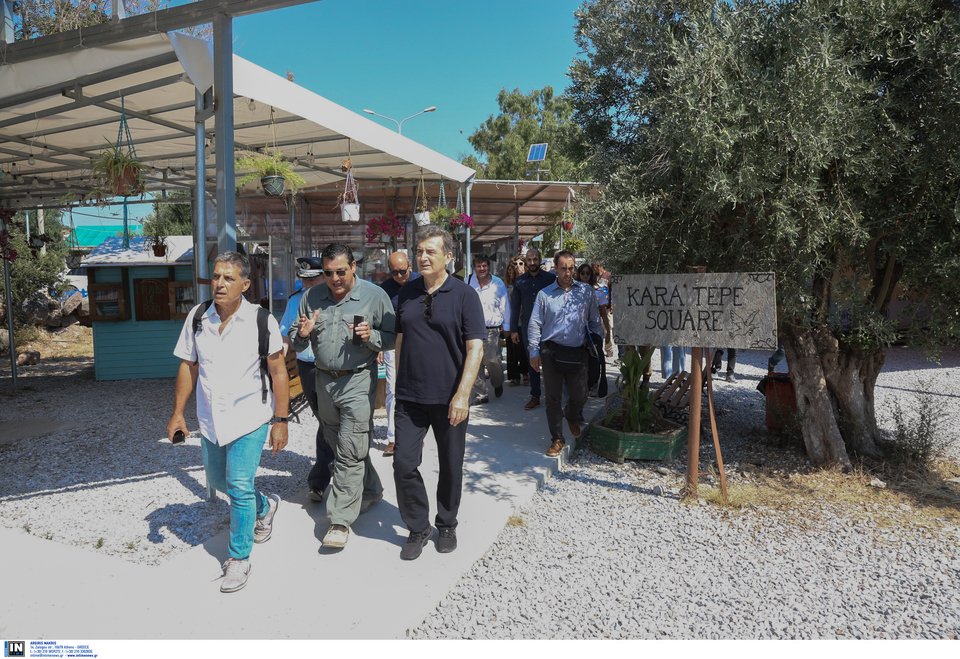 Ο υπουργός επιθεώρησε το Κέντρο Υποδοχής και Ταυτοποίησης της Μόριας, το Ανοιχτό Κέντρο Φιλοξενίας του Δήμου Λέσβου στο Καρά Τεπέ