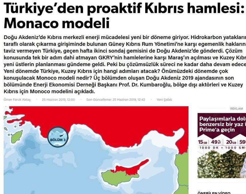 Το δημοσίευμα της Yeni Safak