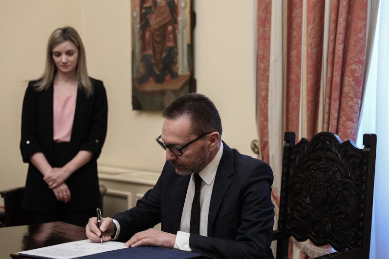 Ορκωμοσία του Γιάννη Στουρνάρα