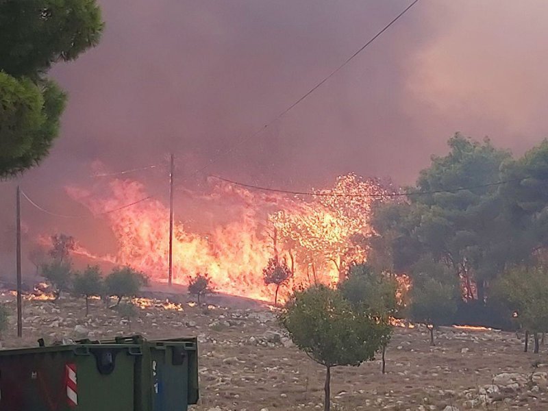 Συνθήκες κόλασης στην πυρκαγιά της Ζακύνθου